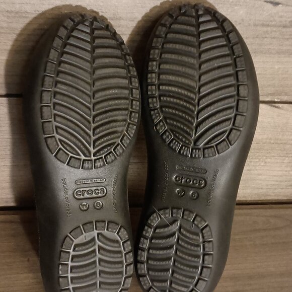 Crocs Kadee Ballet Flats Women Size 8 Black Round Toe Slip On - Picture 11 of 13